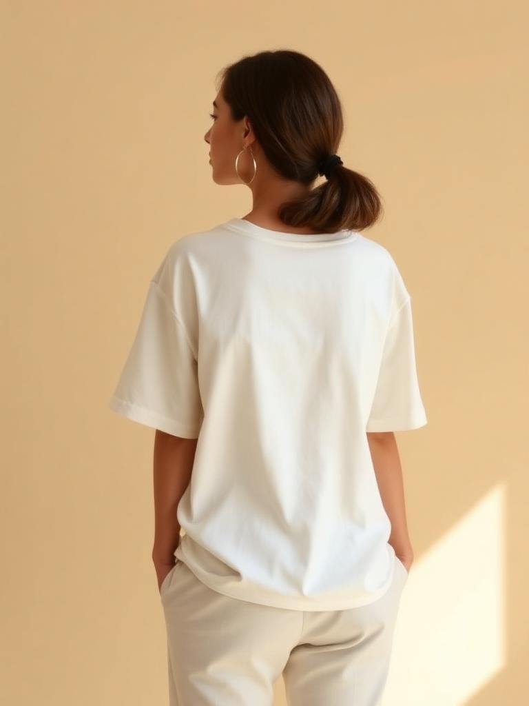 Oversized Tee — Ivory White