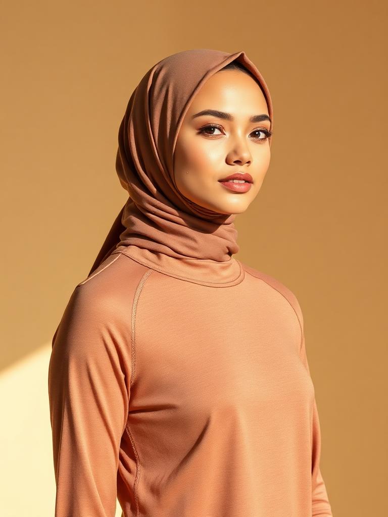 K Sports Hijab — Mocha