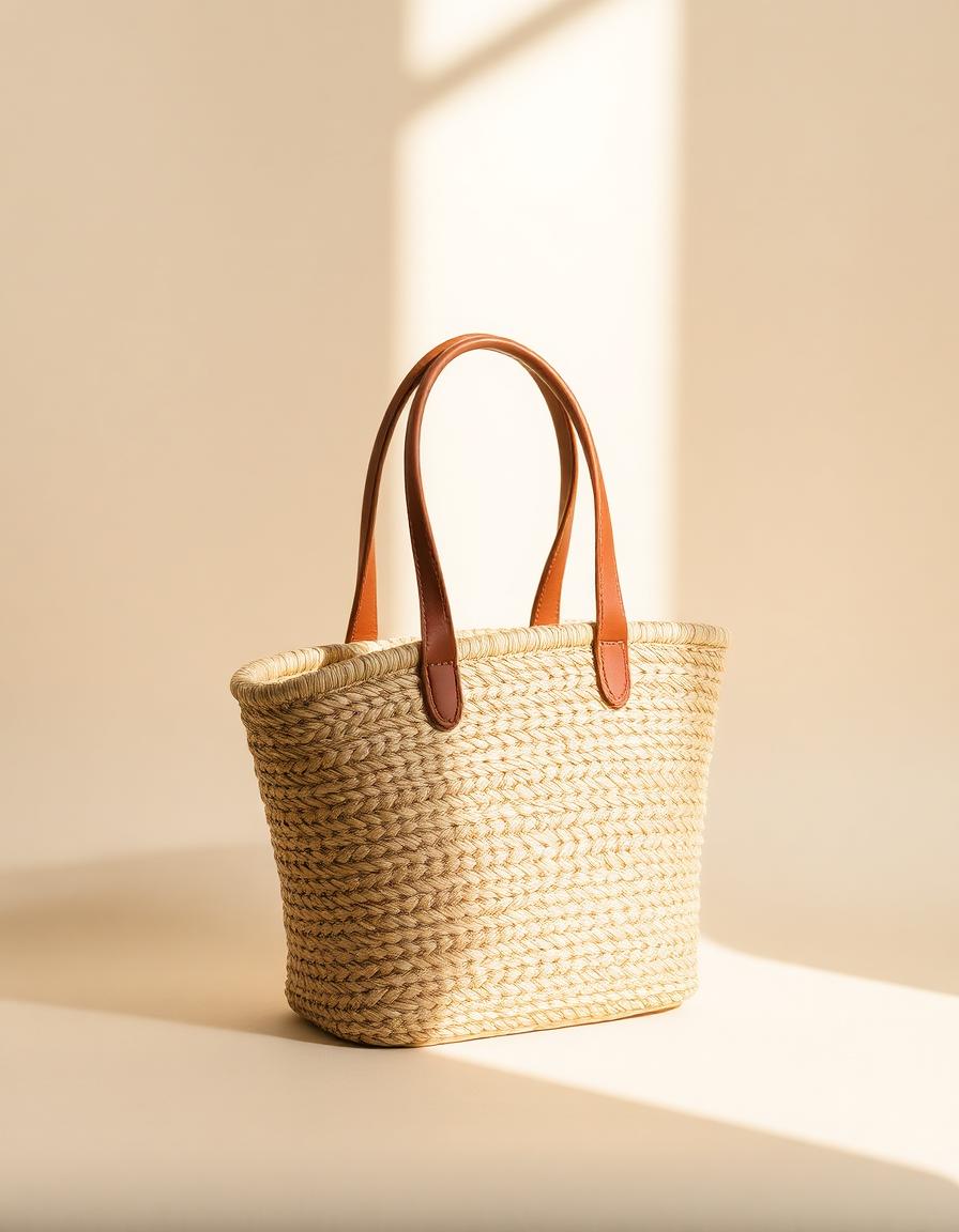 Raffia Tote — Natural