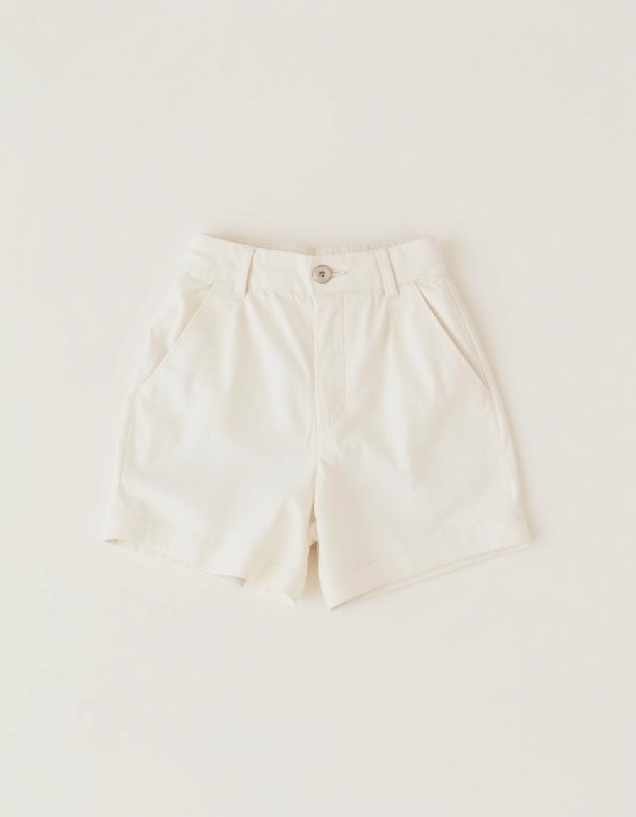 Tailored Shorts — Cream