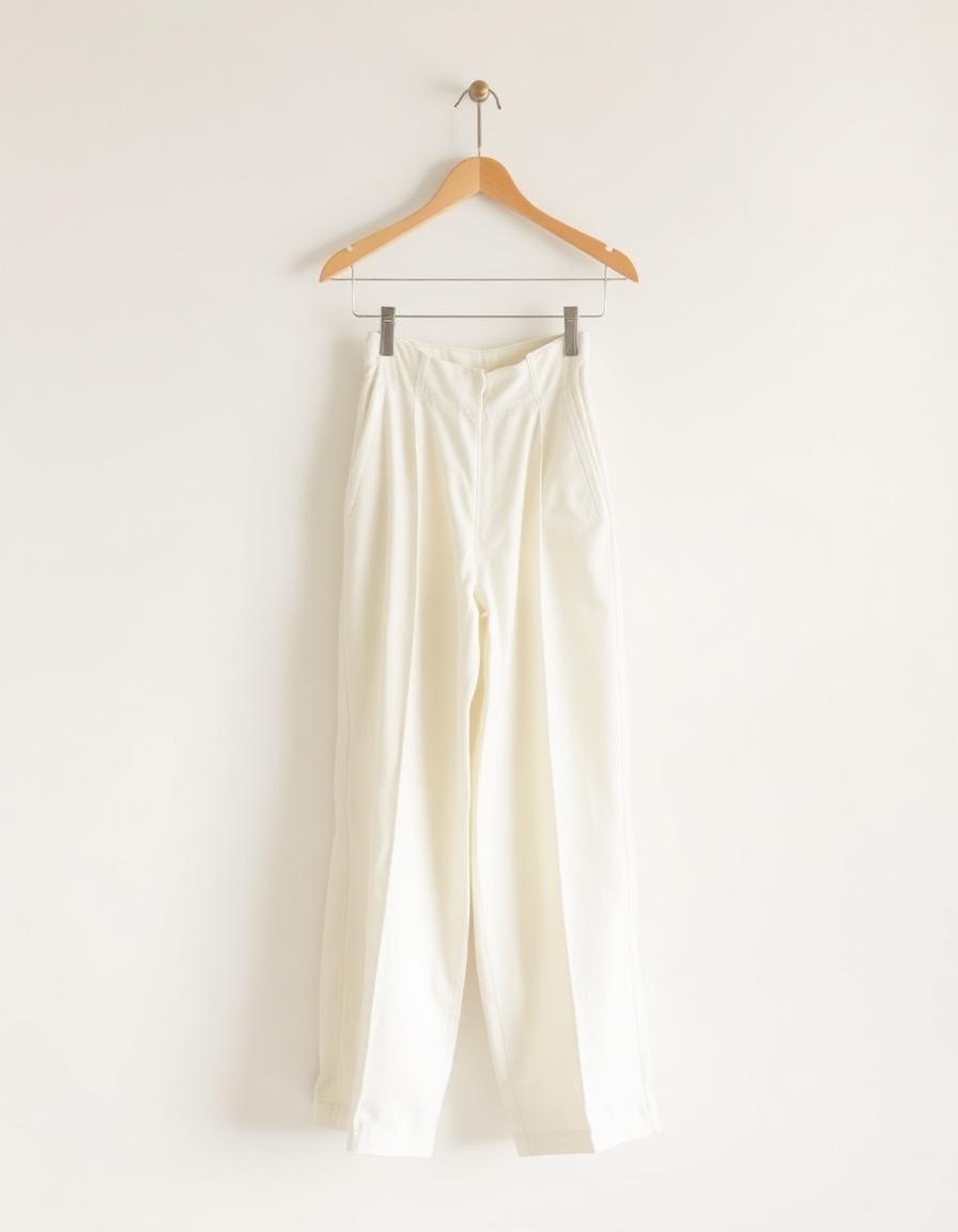 Wide-Leg Linen Trouser — Ivory